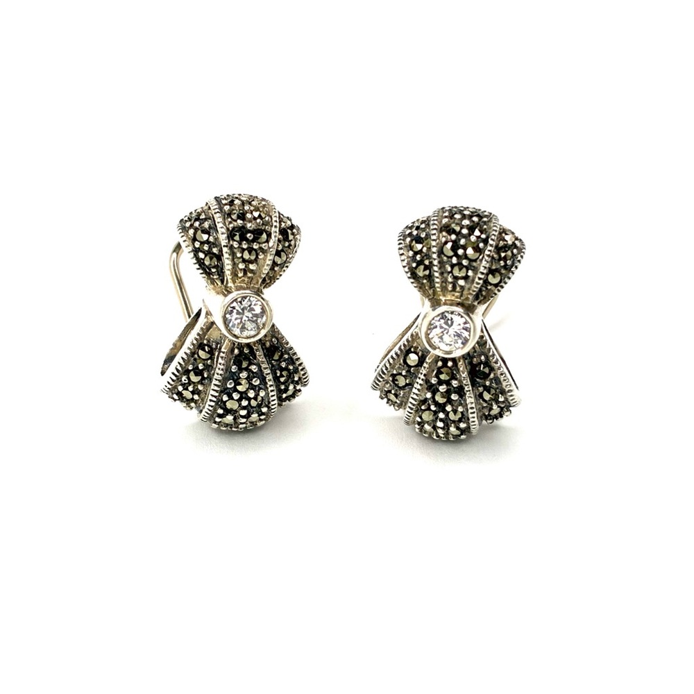Judith Jack Bow-Shaped Earrings